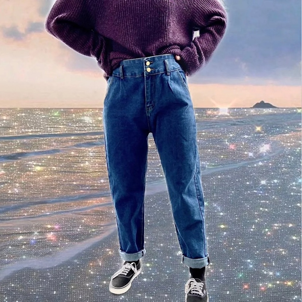 High Waisted Mom Jeans